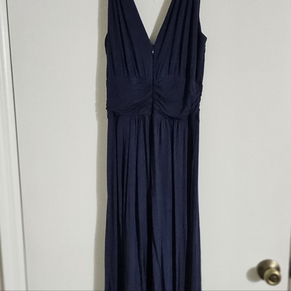 Elegant Navy Blue Maxi Dress